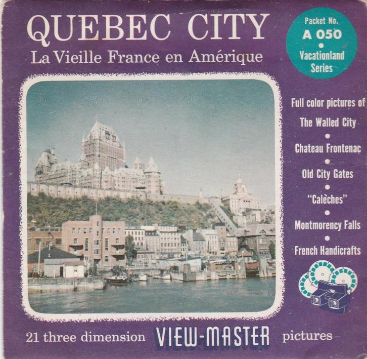 view master QUEBEC CITY CANADA A050 viewmaster, Verzamelen, Speelgoed, Gebruikt, Ophalen of Verzenden