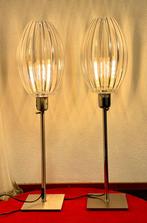 Tafellamp "Lamellen", Metaal, 50 tot 75 cm, Ophalen of Verzenden, Zo goed als nieuw