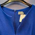 Diva Catwalk kobalt blauwe koker jurk met ribbels mt S 48466, Blauw, ., Ophalen of Verzenden, Knielengte