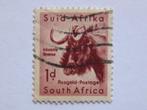 Postzegel Zuid-Afrika, Nr. 242, 1 Penny 1954, Witstaartgnoe, Postzegels en Munten, Postzegels | Afrika, Zuid-Afrika, Verzenden