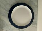 Tupperware Bordje wit met blauwe rand, Ophalen of Verzenden, Zo goed als nieuw, Wit, Overige typen