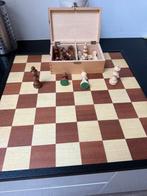 Houten Schaakset Z.g.a.n., Een of twee spelers, Ophalen of Verzenden, Zo goed als nieuw