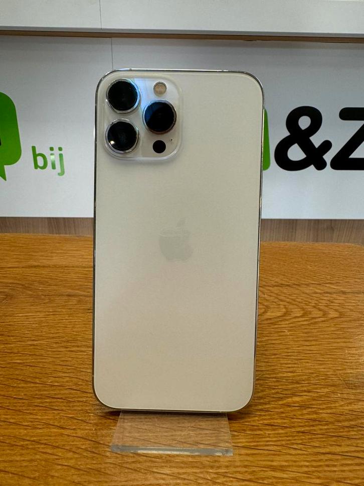 Apple iPhone 13 Pro Max 128GB Goud - 2e hands - 100%, Telecommunicatie, Mobiele telefoons | Apple iPhone, Zo goed als nieuw, 128 GB