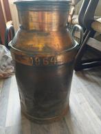 Oude verkoperde melkbus met deksel, Antiek en Kunst, Antiek | Koper en Brons, Ophalen of Verzenden