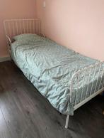 Ikea Minnen Meegroei bed wit, Kinderen en Baby's, Ophalen, 70 tot 85 cm, Zo goed als nieuw, Lattenbodem