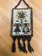 Vintage wollen Smyrna wandkleed 36/26, Huis en Inrichting, Woonaccessoires | Wanddecoraties, Gebruikt, Etten-Leur, DJT@dejuistetoon.eu