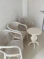 Houten Stoelen & Wit  houten Tafeltje, Ophalen