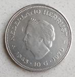 Zilveren Tientje juliana en wilhelmina 1945-1970, Zilver, Ophalen of Verzenden, Koningin Wilhelmina, Losse munt