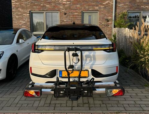 Inklapbare kantelbare fietsendrager huren Groningen, Auto diversen, Fietsendragers, Trekhaakdrager, 2 fietsen, Elektrische fiets