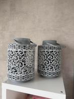 2 mooie windlichten te koop, Ophalen of Verzenden, Zo goed als nieuw, Overige materialen, Kandelaar