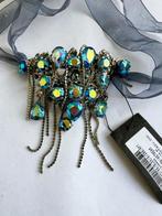NIEUW OTAZU chokerketting blauw AB EYECATCHING., Overige materialen, Verzenden, Met kristal, Nieuw