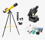 National geographic telescoop en microscoop set, Lenzentelescoop (refractor), Met statief, Ophalen of Verzenden, Zo goed als nieuw