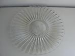 Glazen gebakschaal doorsnee 33 cm, Ophalen of Verzenden, Glas, Overige stijlen, Schaal of Schalen