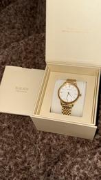 Burker dames horloge goud, Sieraden, Tassen en Uiterlijk, Horloges | Dames, Ophalen of Verzenden, Zo goed als nieuw, Staal, Overige merken