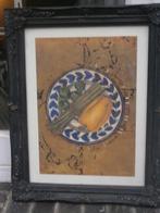 Leuke Litho voor bv een Keuken, Bord met Asperges e.d, Antiek en Kunst, Ophalen of Verzenden