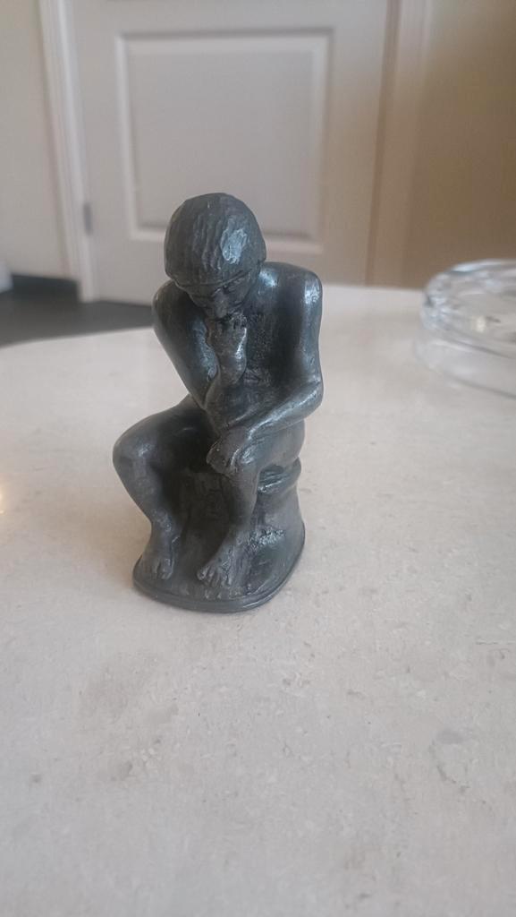 De Denker - Interpolis Schaaktoernooi 1994, Antiek en Kunst, Kunst | Beelden en Houtsnijwerken, Ophalen of Verzenden