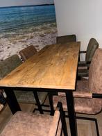 Bartafel met barkrukken, Ophalen, Gebruikt, 4 tot 6 stoelen