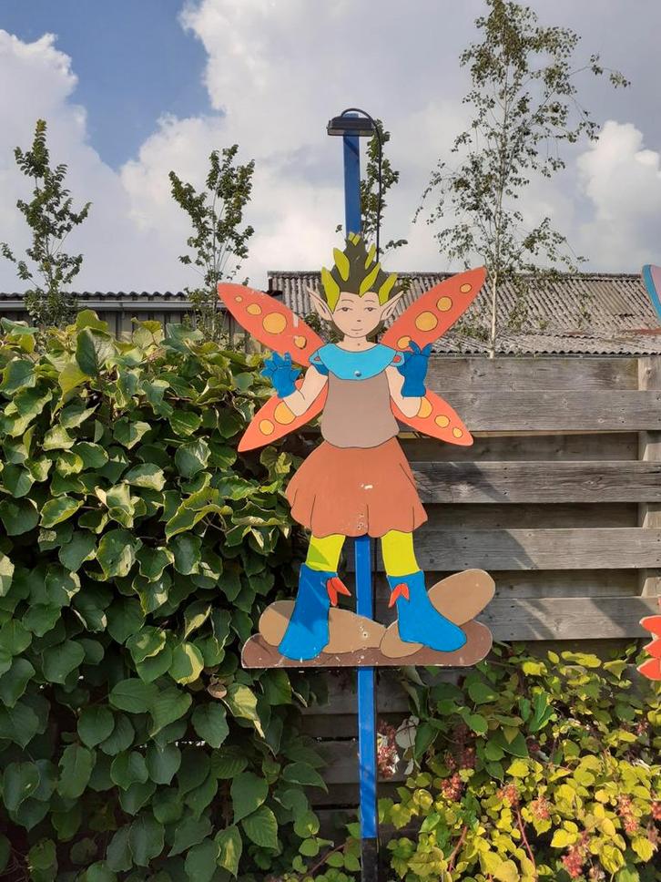 Feestpalen straatversiering Elfen incl verlichting, Hobby en Vrije tijd, Feestartikelen | Verhuur, Zo goed als nieuw, Overige