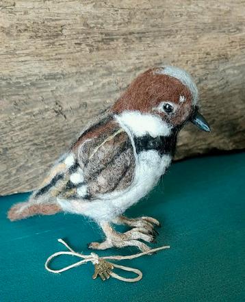 Genaaldvilt musje wol naaldvilten mus handgemaakt  beschikbaar voor biedingen