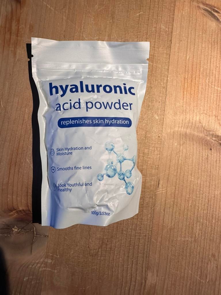 Hyaluronic Acid Powder 100 g – DIY Skincare, Ophalen of Verzenden, Zo goed als nieuw, Gehele gezicht