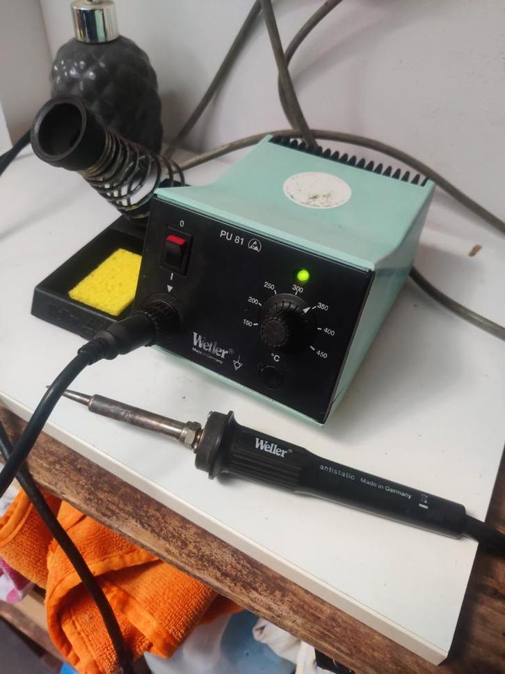 Zeer goede Weller PU 81 80w soldeer soldeerstation, Hobby en Vrije tijd, Elektronica-componenten, Gebruikt, Ophalen of Verzenden