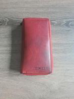 Hillburry portomonee...Echt Leder....Bordeauxrood, Ophalen of Verzenden, Zo goed als nieuw, Rood, Leer