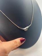 B696 Prachtige zilveren ketting TEKA hanger, Ophalen of Verzenden, X, Met edelsteen, Zilver