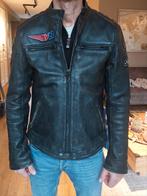 Stoere Superdry leren heren  jas, maat L (valt als M), Maat 48/50 (M), Zwart, Ophalen of Verzenden, Zo goed als nieuw