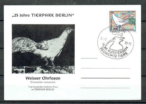 Duitsland Berlijn 1985 Dierentuin 25 jaar Vogels, Postzegels en Munten, Brieven en Enveloppen | Buitenland, Briefkaart, Ophalen of Verzenden