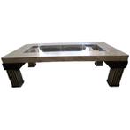 Maitland Smith Tesselated Salontafel, U.S.A, 1980's, Art deco en Hollywood Regency stijl, Gebruikt, 100 tot 150 cm, Minder dan 50 cm