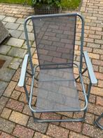 Tuinstoel van textileen en aluminium, Tuin en Terras, Ophalen of Verzenden, Gebruikt, Aluminium, Inklapbaar