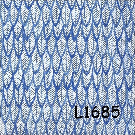 Servetten decoupage/bullet journal – veren blauw L1685 30ct, Hobby en Vrije tijd, Knutselen, Nieuw, Materiaal, Verzenden