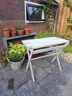 Bistro tafel hout, vintage, Frans, hotel Saint -Tropez, Ophalen, Gebruikt, Rechthoekig, Hout