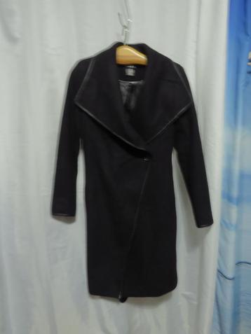 zwarte wolmix jas wrapjas mt S DKNY model dl850019 beschikbaar voor biedingen