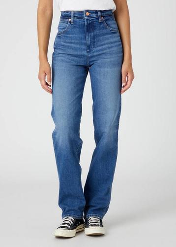 Nieuwe damesjeans Wrangler Mom Straight beschikbaar voor biedingen