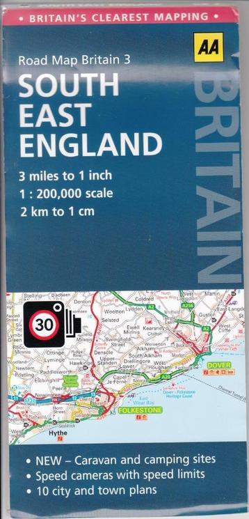Autokaart South east England beschikbaar voor biedingen