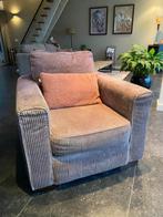 Ribstof fauteuil, Huis en Inrichting, Fauteuils, Ophalen, Gebruikt, Landelijk/romantisch, 75 tot 100 cm