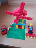 LEGO Basic-set huis met molen mini figuren met auto, Ophalen of Verzenden, Zo goed als nieuw