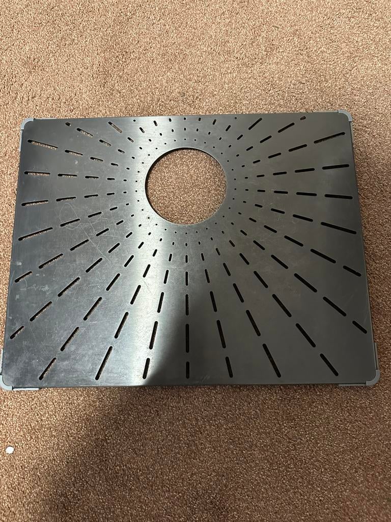 Metalen gootsteen mat Gunmetal, Huis en Inrichting, Ophalen, Gebruikt, 50 tot 100 cm, Minder dan 100 cm