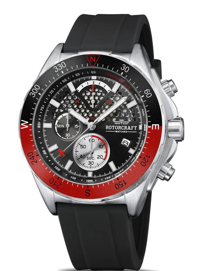 Rotorcraft Track RC4302 Sport Chrono Nieuw! t.w.v € 499-,, Sieraden, Tassen en Uiterlijk, Sporthorloges