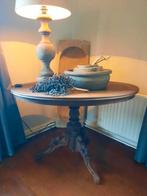 Oud tafeltje bijzettafeltje ovale tafel sidetable stoer, Ophalen