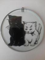 Glazen raamhanger met poezen ~vintage ~, Huis en Inrichting, Ophalen of Verzenden, Zo goed als nieuw