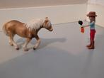 Haflinger merrie met poppetje, Ophalen of Verzenden, Gebruikt, Paard, Beeldje of Figuurtje