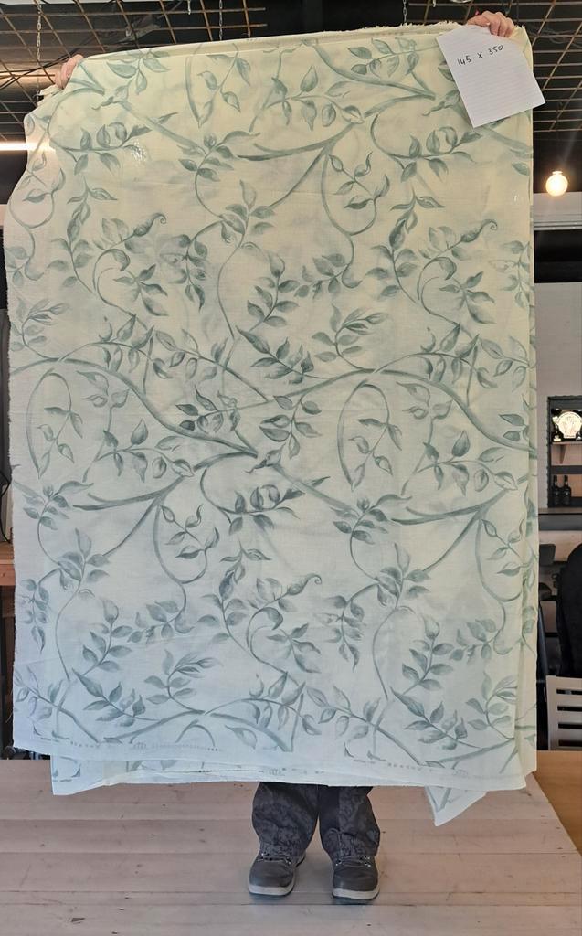 5 coupons stof - 100% katoen -vrolijk lente groen/wit - Esta, Hobby en Vrije tijd, Stoffen en Lappen, Nieuw, Katoen, 120 cm of meer