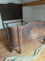 Antiek ijzeren bed - twijfelaar- porselein wieltjes, Antiek en Kunst, Antiek | Meubels | Bedden, Ophalen