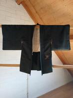 Traditionele Japanse Kimono hoari jasje black bridge, Antiek en Kunst, Antiek | Kleding en Accessoires, Ophalen of Verzenden