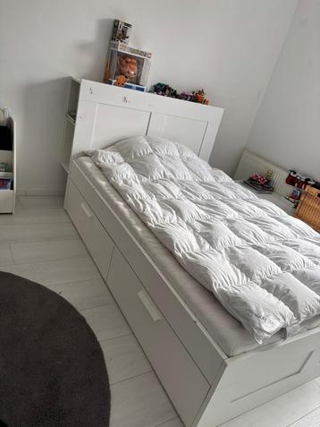 IKEA BRIMNES Bed Frame with Storage & Headboard beschikbaar voor biedingen
