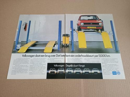 Reclame (uit oud tijdschrift) Volkswagen Golf 1 (1983) 1, Verzamelen, Automerken, Motoren en Formule 1, Gebruikt, Auto's, Verzenden