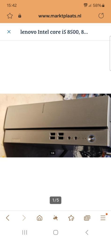 Pc i5 8500, 8GB Ram 240GB SSD Windows 11 64bit Pro, Computers en Software, Moederborden, Zo goed als nieuw, DDR4, Ophalen of Verzenden