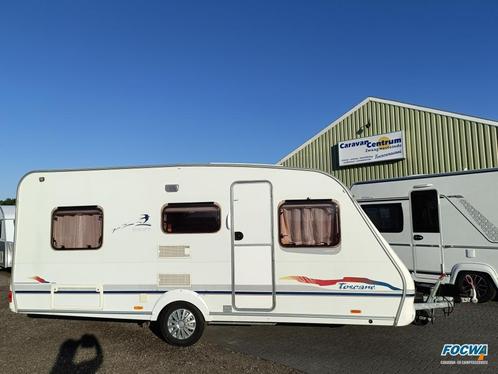 Swift Toscane 490 2 Enkele Bedden Verkocht, Caravans en Kamperen, Caravans, Bedrijf, tot en met 4, 1000 - 1250 kg, Rondzit, Swift